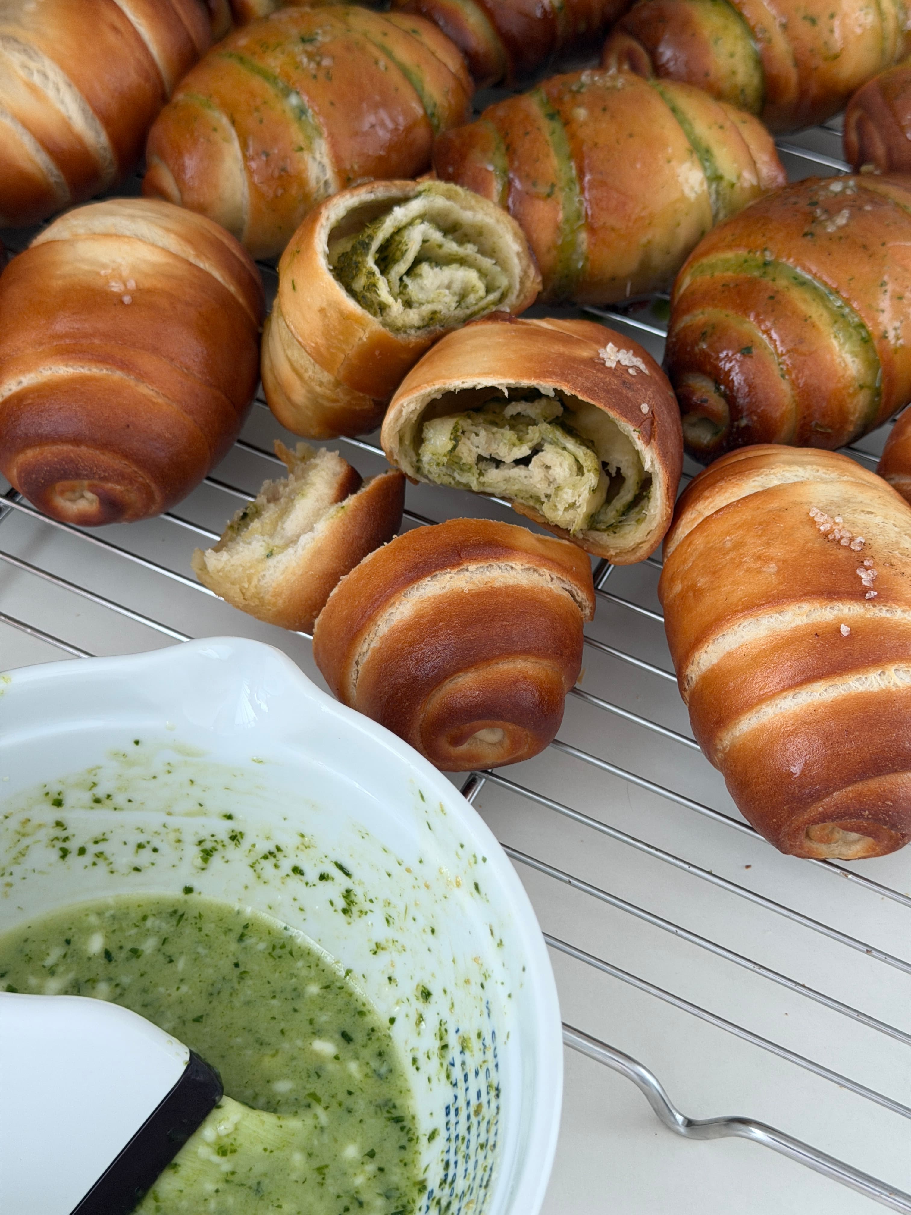 바질소금빵만들기 💚